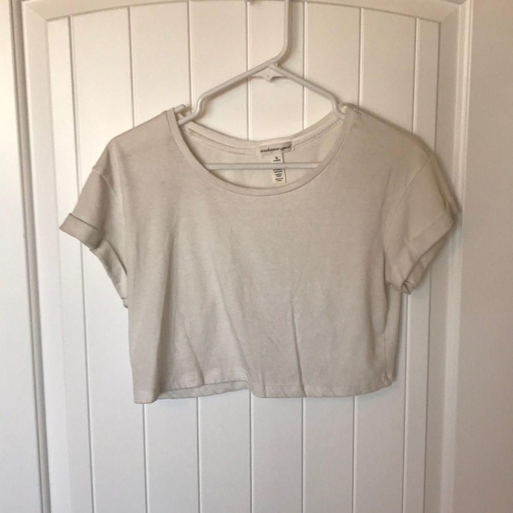 Small white crop top